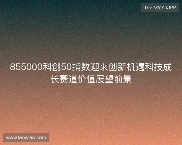 855000科创50指数迎来创新机遇科技成长赛道价值展望前景 855000科创50指数迎来创新机遇科技成长赛道价值展望前景